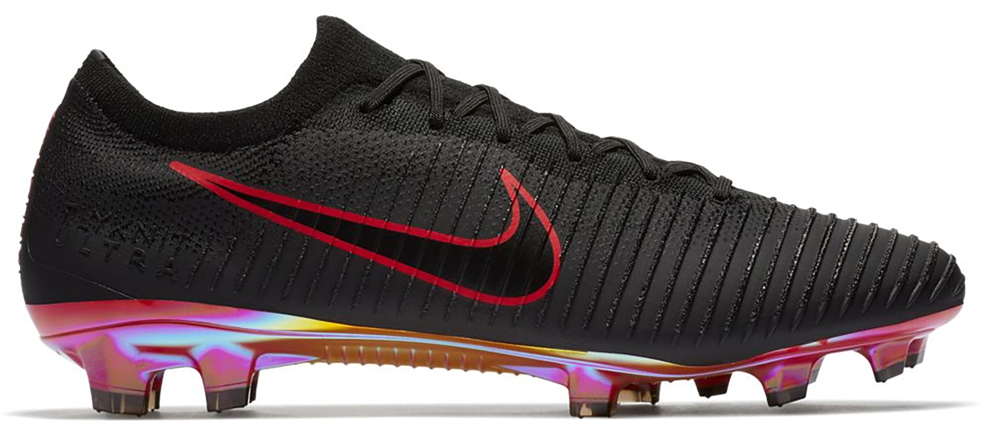 nike flyknit ultra football boots black and gold