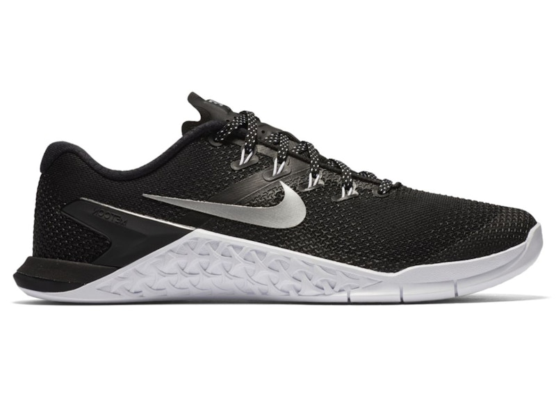 Nike Metcon 4 Black Metallic Silver Women s 924593 001 US