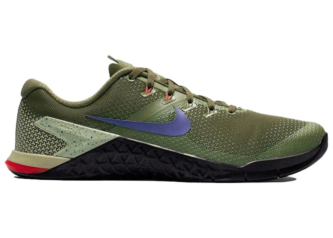 Pre-owned Nike Metcon 4 Olive Canvas In Olive Canvas/indigo Burst