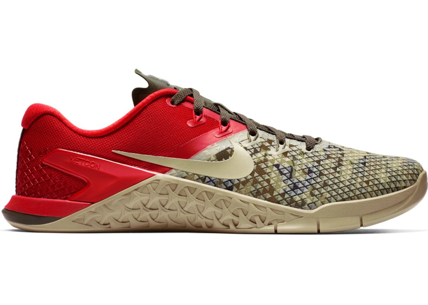 Nike women's metcon 4 top xd training shoes - grey/red/bronze