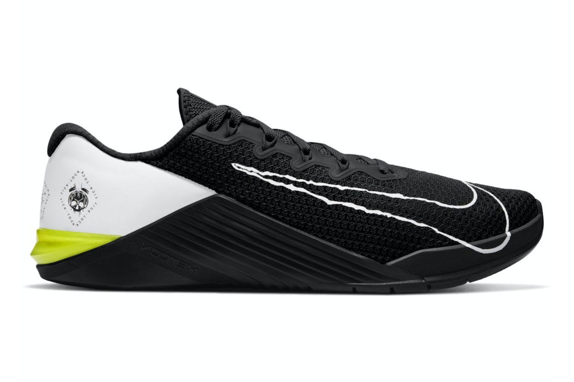 Pre-owned Nike Metcon 5 Volt In Black/black/white