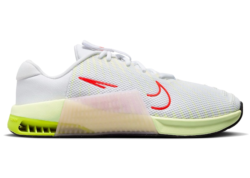 Pre-owned Nike Metcon 9 Crimson (women's) Sneakers In Barely In White/volt/barely Volt