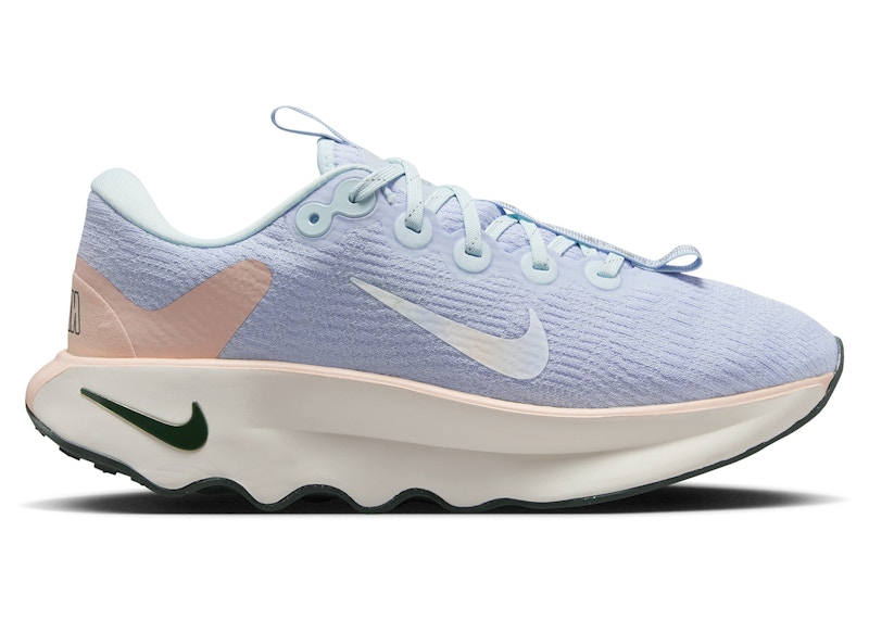 Pre-owned Nike Motiva Premium (women's) Sneakers In Glacier Blue/washed Coral/vintage Green