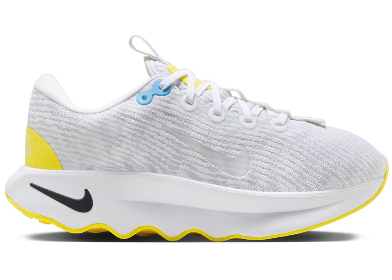 Pre-owned Nike Motiva (women's) Sneakers In White/pure Platinum/opti Yellow