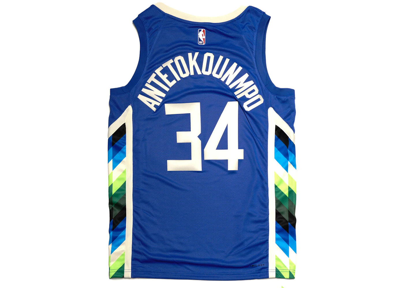 Nike NBA Antetokounmpo Milwaukee Bucks 2022 Jersey Blue Men's - FW23 - US