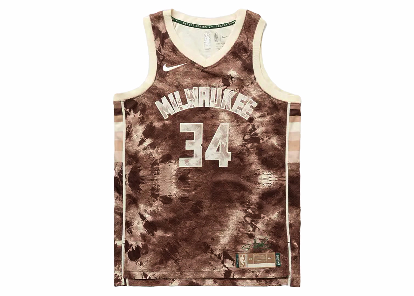 Nike NBA Antetokounmpo Milwaukee Dri-Fit Jersey Flat Opal