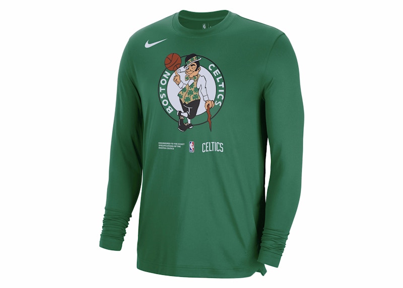 Camiseta Nike NBA Boston Celtics Courtside Loose Fit L/S Verde