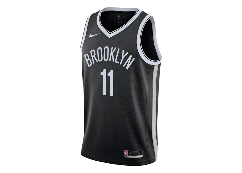 Nike NBA Brooklyn Nets 2020 Kyrie Irving Icon Edition Swingman Trikot Schwarz Herren DE