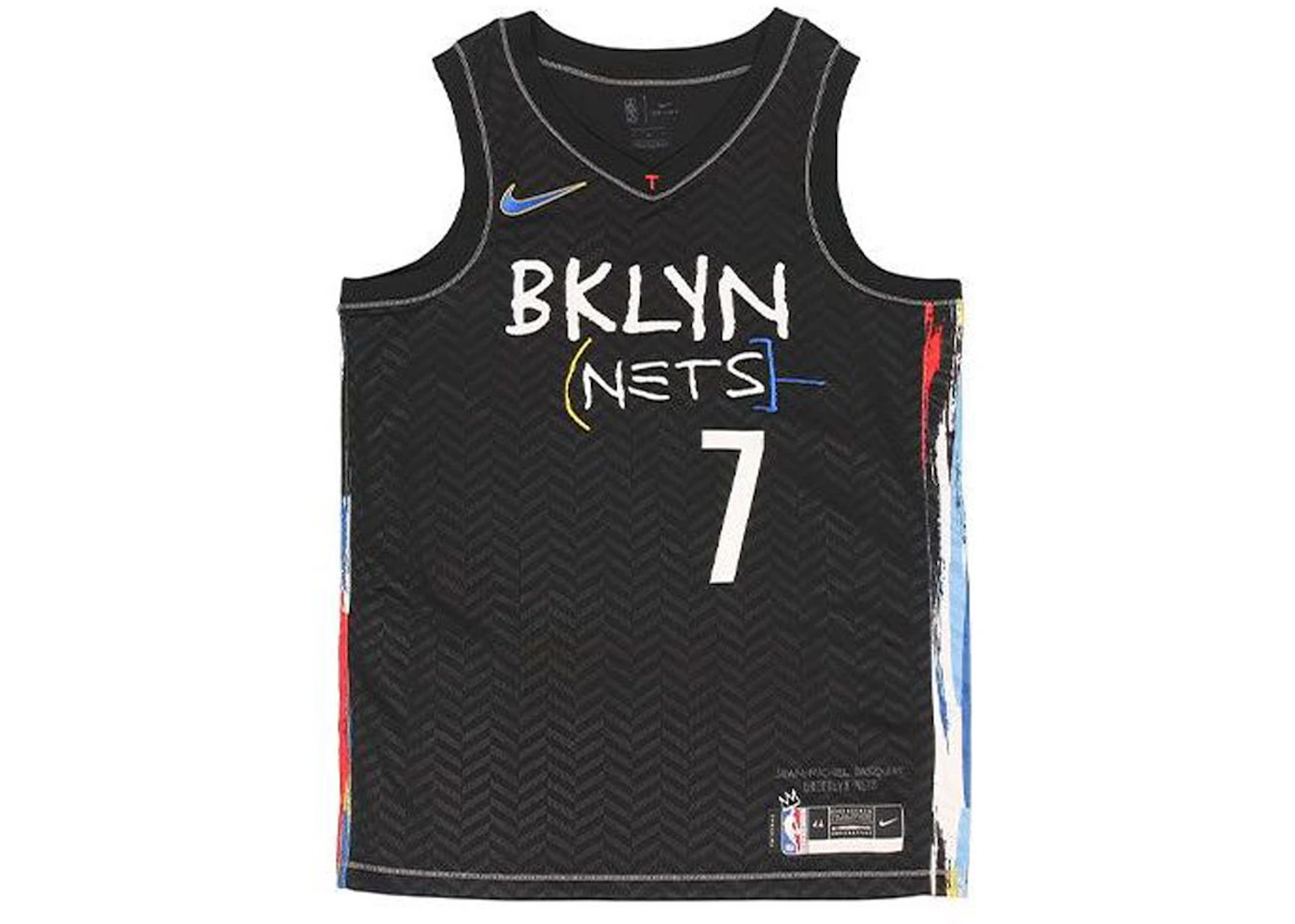 Nike NBA Brooklyn Nets Durant City Edition Jersey Black Men's - US