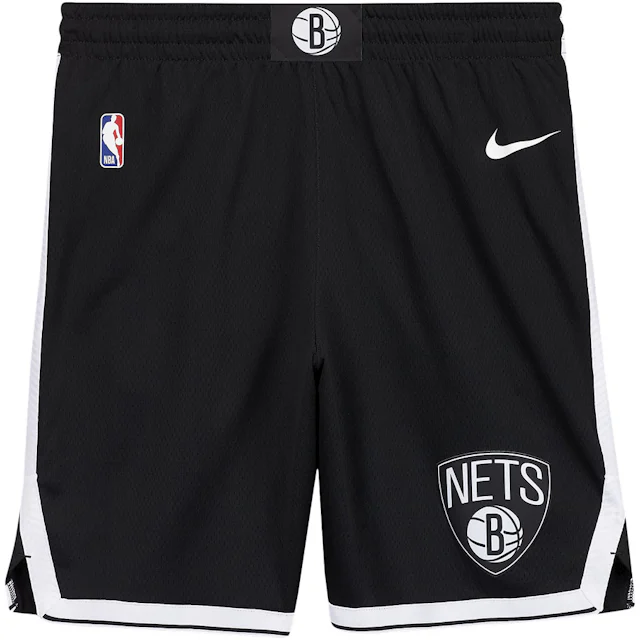 Nike NBA Brooklyn Nets Icon Edition Dri-FIT Swingman Shorts Black/White ...
