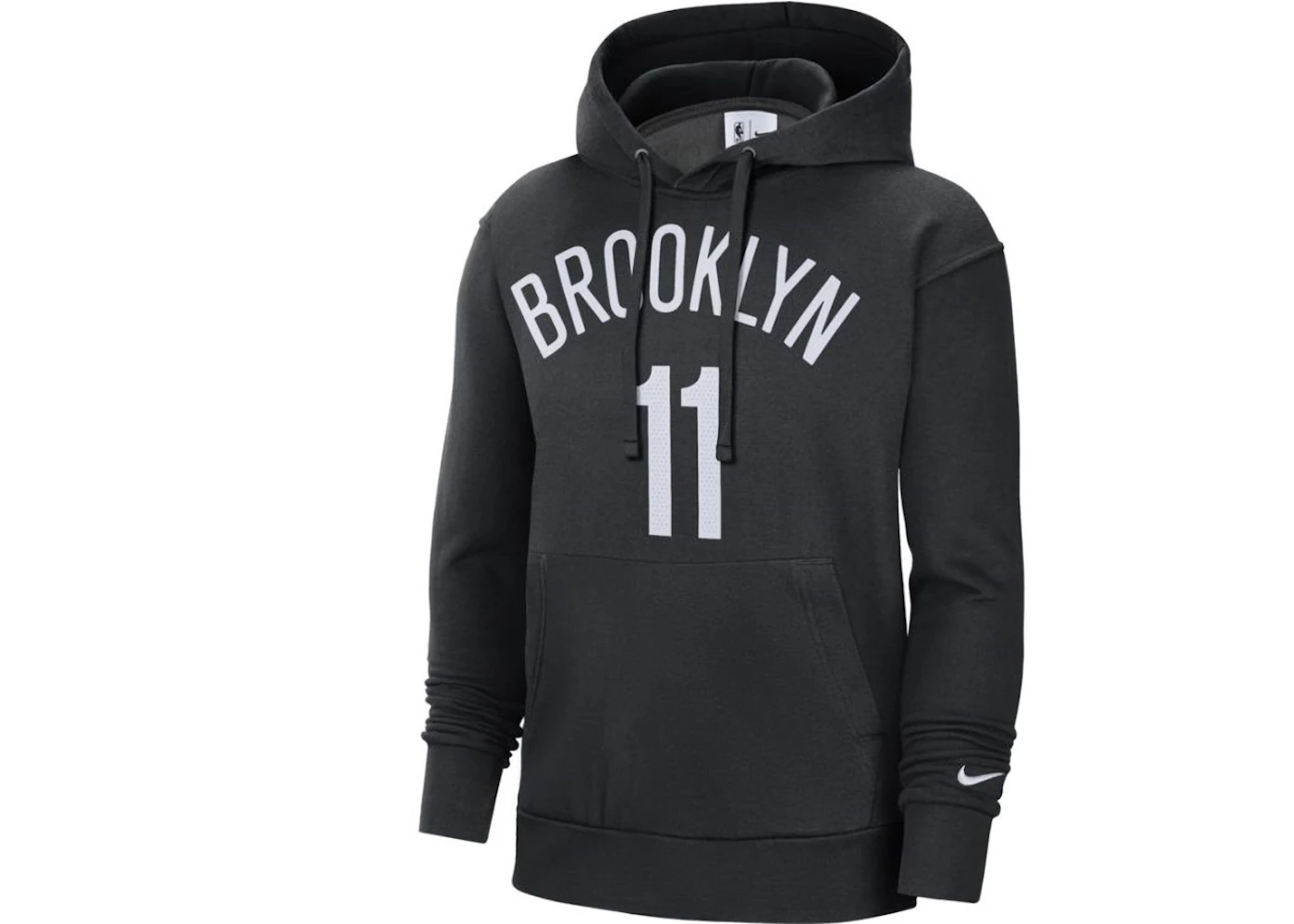 Nike NBA Brooklyn Nets Kyrie Irving Fleece Pullover Hoodie Black/White Men's - SS24 - US