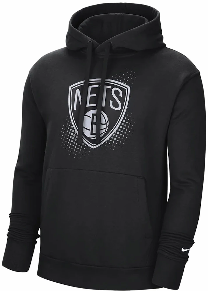 Nike NBA Brooklyn Nets Logo Hoodie Black Men's - US