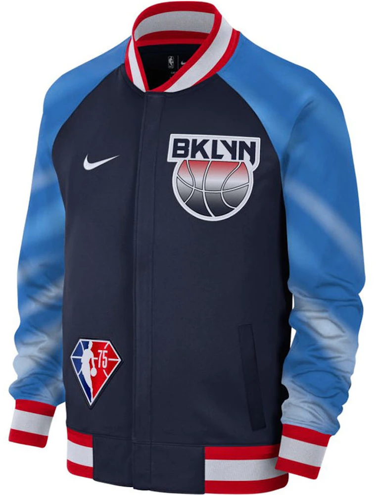 Nike NBA Brooklyn Nets Showtime Mixtape Edition Dri-FIT Jacket Navy/Red ...