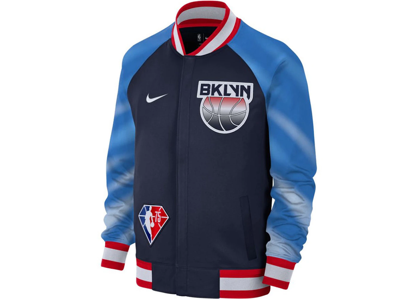 Nike NBA Brooklyn Nets Showtime Mixtape Edition Dri-FIT Jacket Navy/Red/White Men's - US