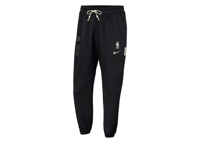 Pre-owned Nike Men's  Nba Brooklyn Nets Standard Issue Drifit Pants In Black