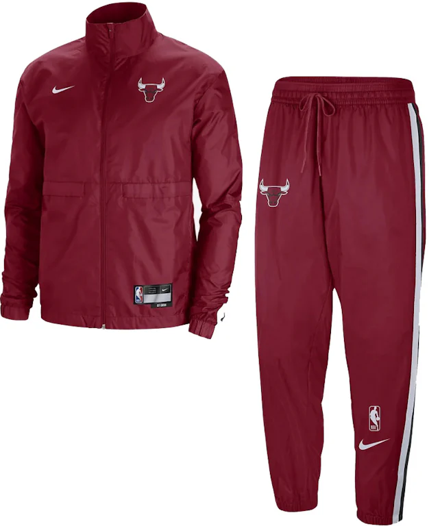Nike NBA Chicago Bulls Courtside City Edition Tracksuit Red Men's ...