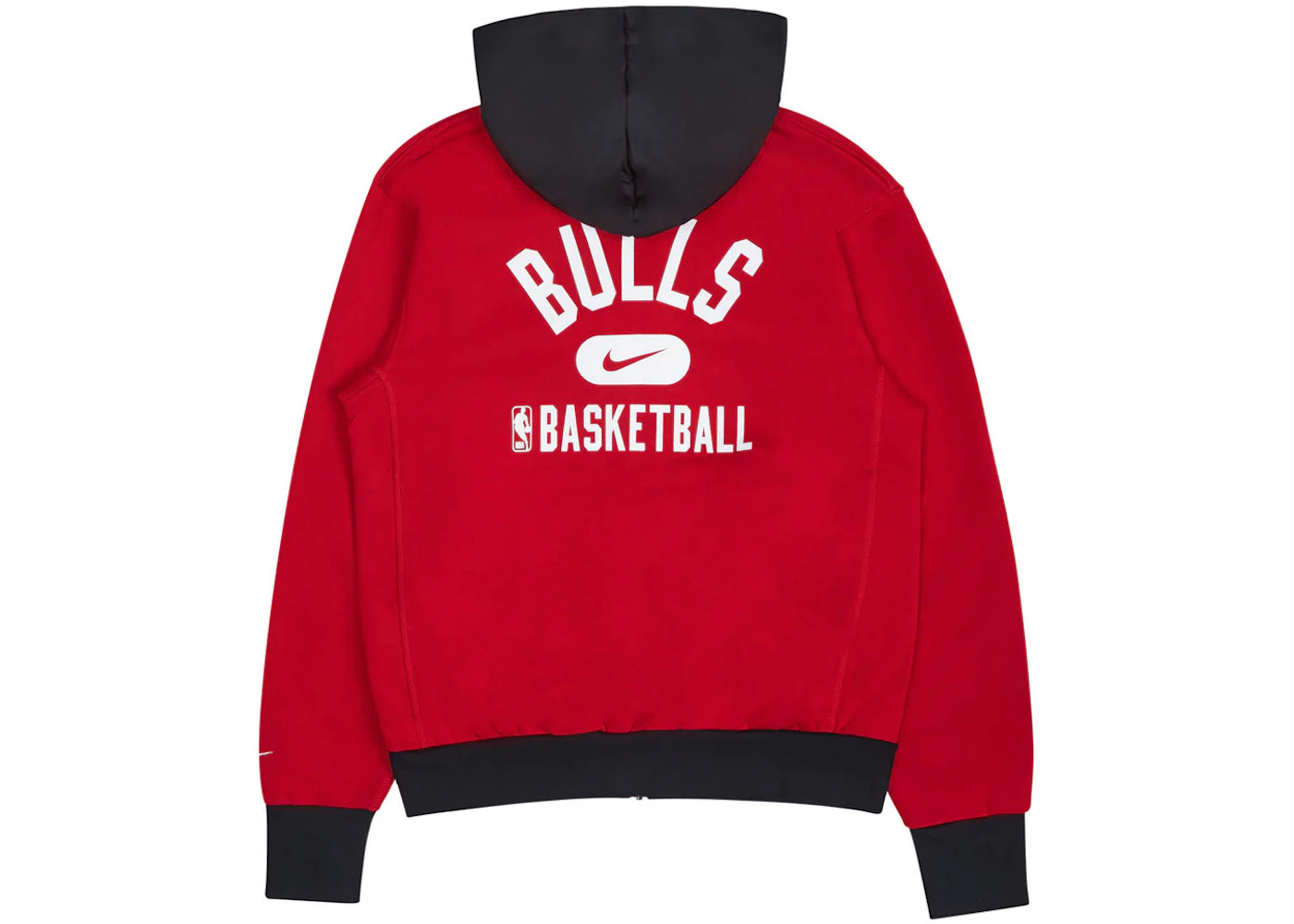Nike NBA Chicago Bulls Courtside Full-Zip Fleece Hoodie Red Men's - US