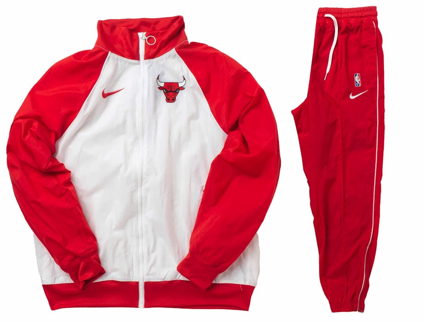 Nike NBA Chicago Bulls Courtside Tracksuit Red/White Men's - US