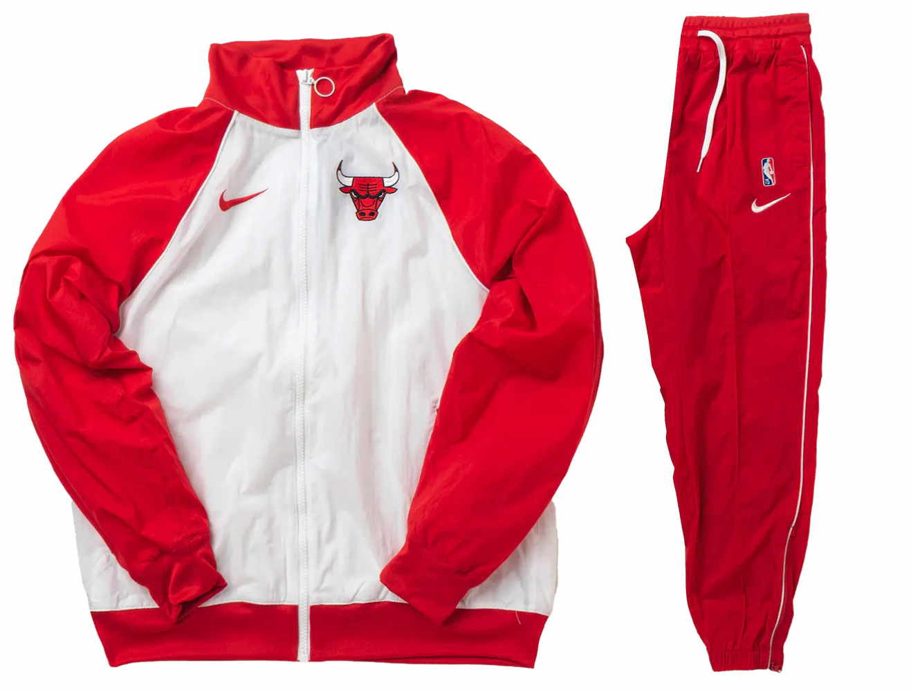 Nike nba chicago bulls tracksuit chandal rojo