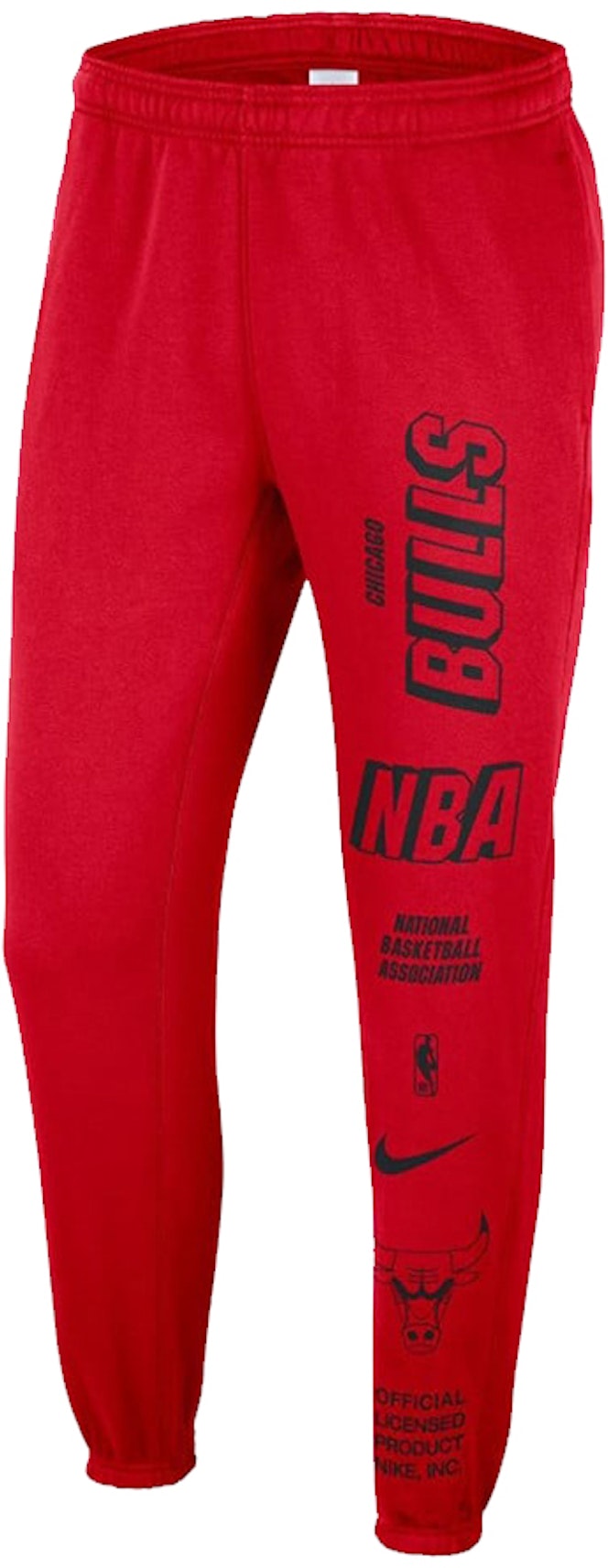 Nike Chicago Bulls Fleece Track Pants University Red Men's -