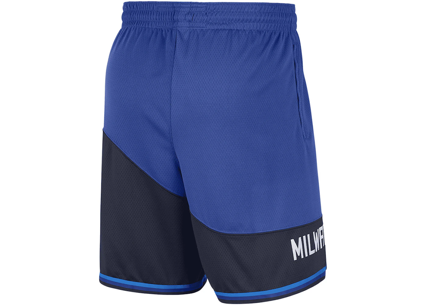 Nike NBA City Edition 2020 Milwaukee Bucks Swingman Shorts Blue Men's - US
