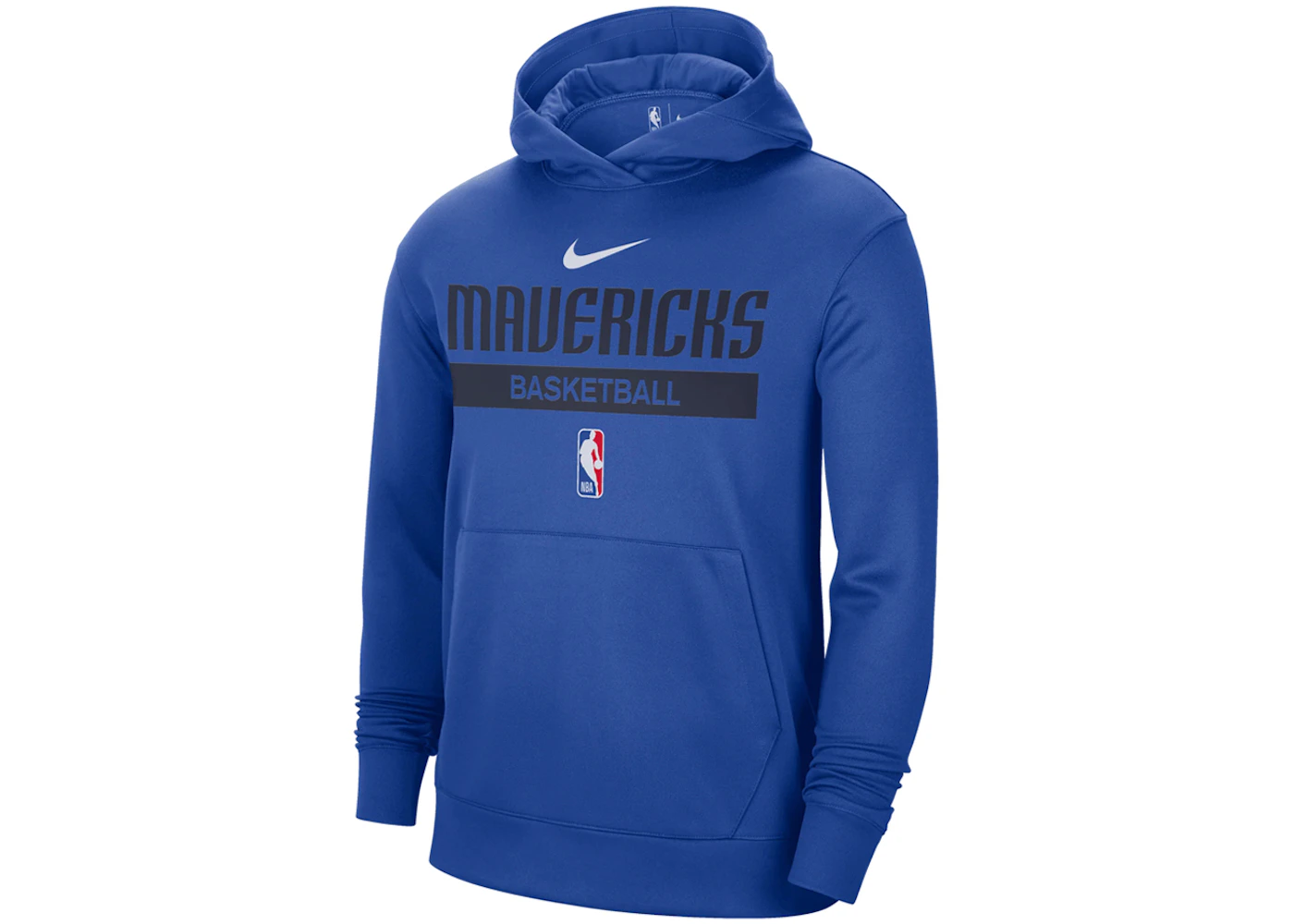 Nike NBA Dallas Mavericks Spotlight Dri-fit Loose Fit Hoodie Blue Men's - SS24 - US