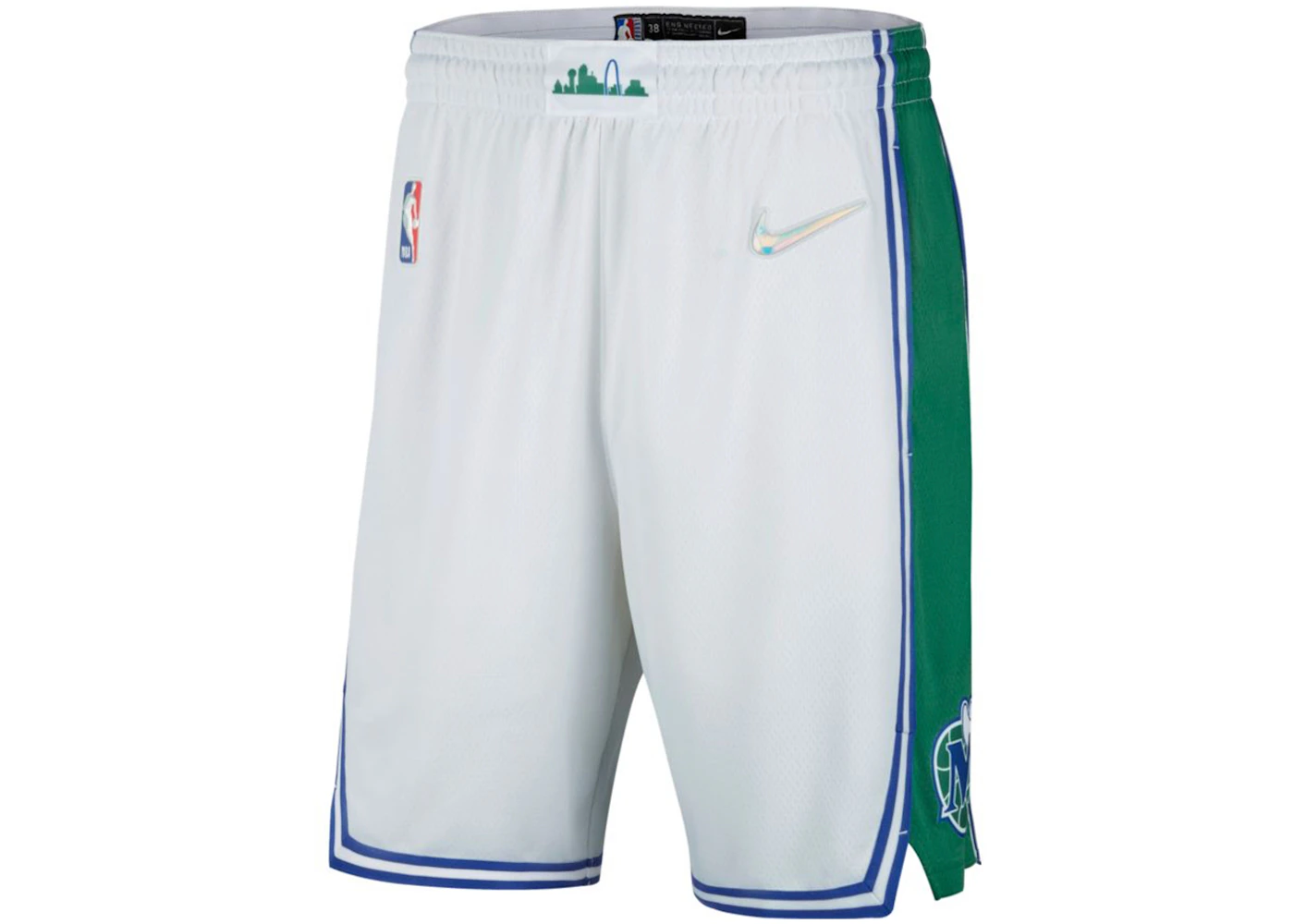 Nike NBA Dallas Mavericks Swingman City Edition Shorts White Men's - SS24 - US