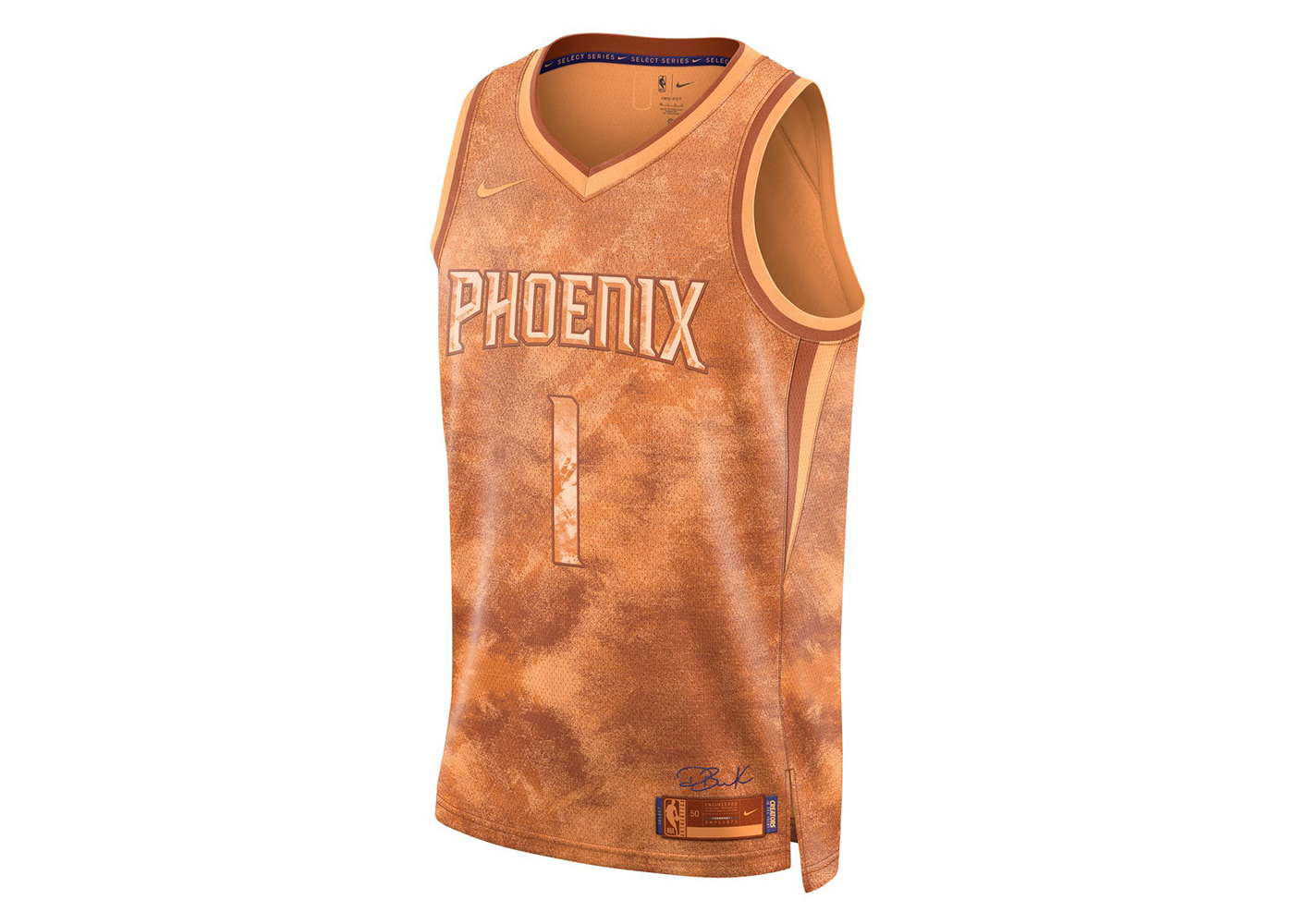 Nike NBA Devin Booker Phoenix Suns 2022/23 Select Series Jersey Fuel Orange