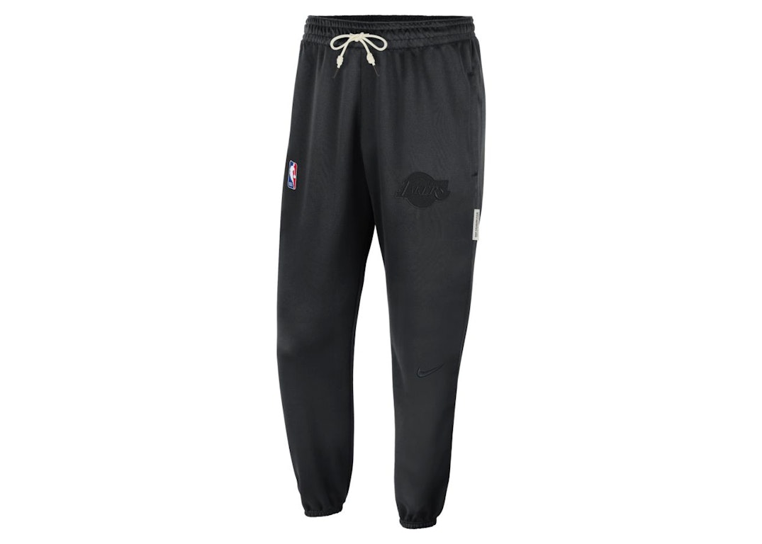 Pre-owned Nike Nba Los Angeles Lakers Standard Issue Pants Black