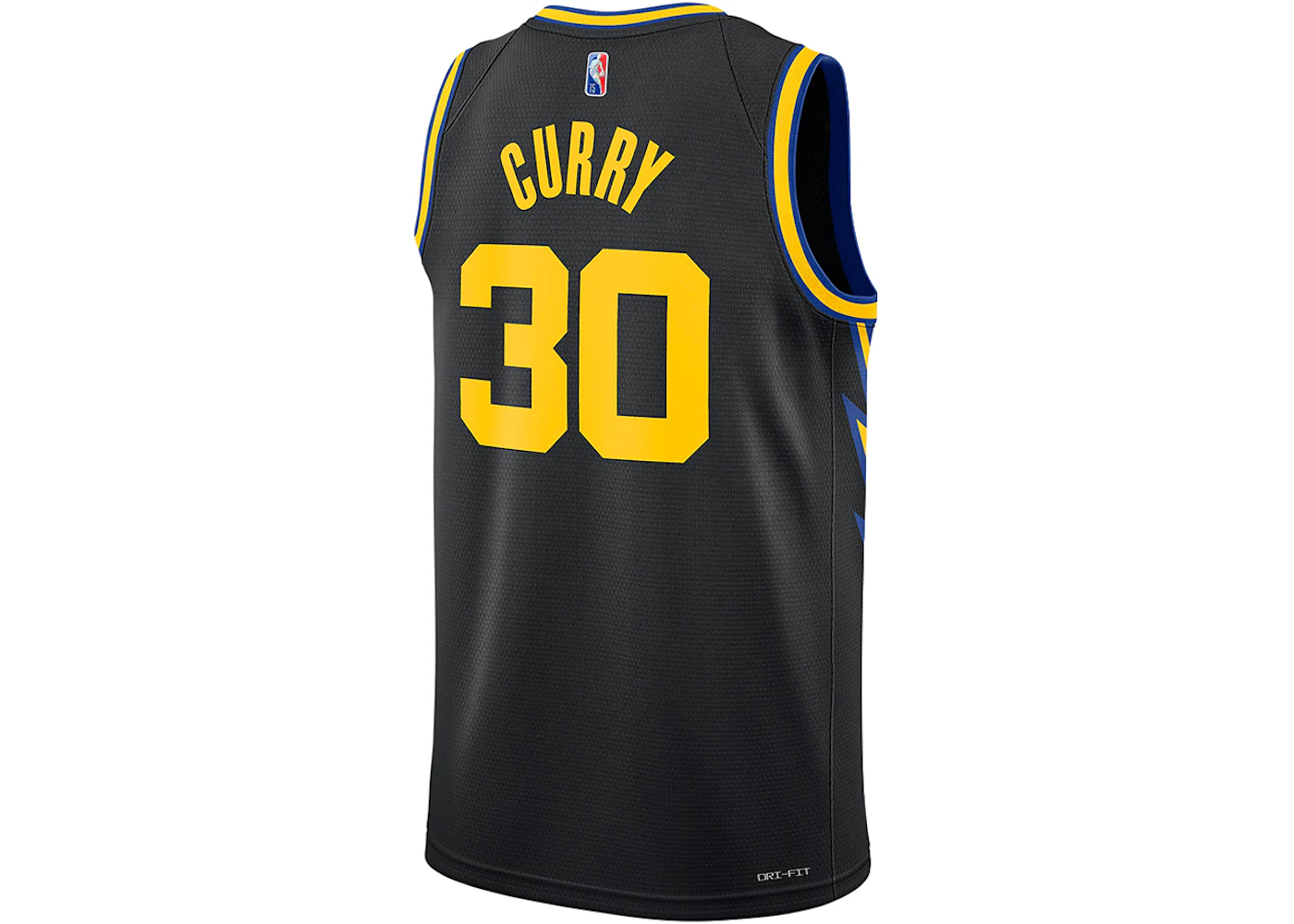 Nike NBA Golden State Warriors 2021/22 Stephen Curry City Edition Mixtape Swingman Jersey Black