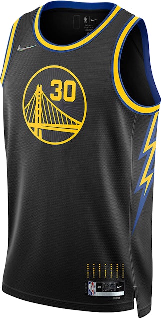 Men's Nike Stephen Curry Black Golden State Warriors 2021/22 Swingman Badge  Jersey - City Edition