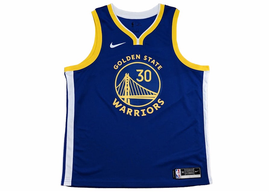 STEPHEN CURRY GOLDEN STATE WARRIORS OFFICIAL 18-19' NIKE EARNED EDITION  SWINGMAN JERSEY- MENS YELLOW