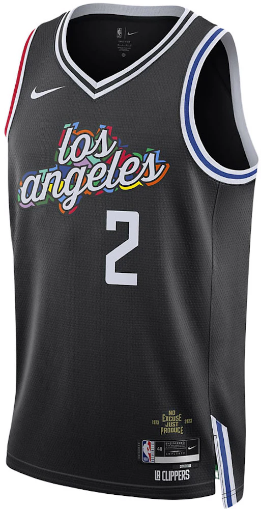 Nike NBA La Clippers Kawhi Leonard Dri-Fit Jersey Black