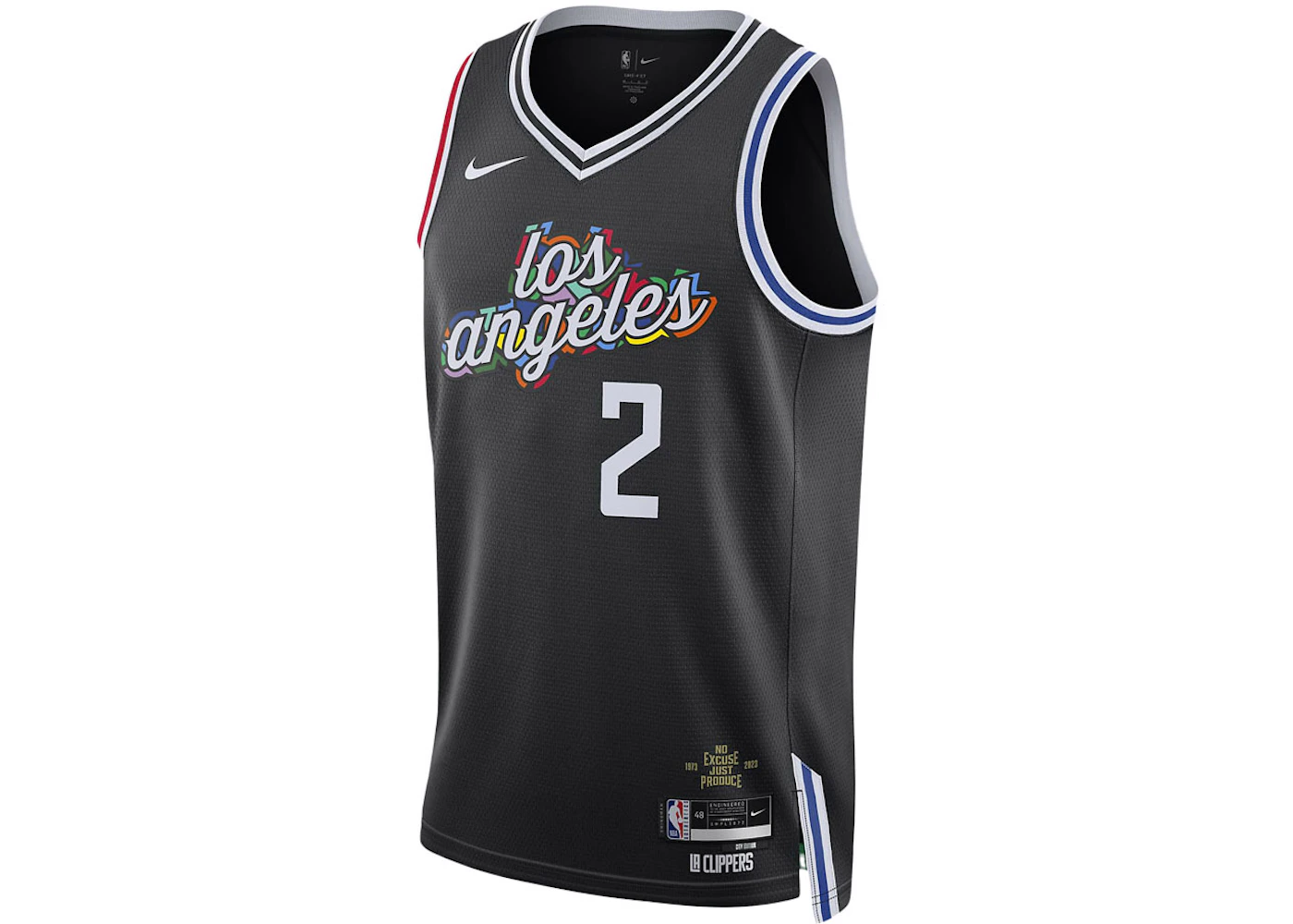 Nike NBA LA Clippers Kawhi Leonard Dri-FIT Jersey Black Men's