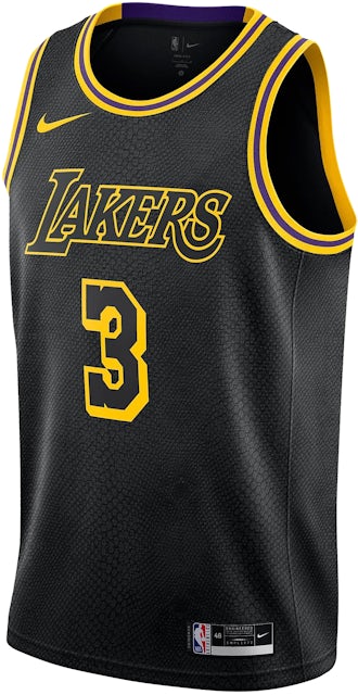 Los Angeles Lakers Nike Classic Edition Swingman Jersey - Black - Anthony  Davis - Youth