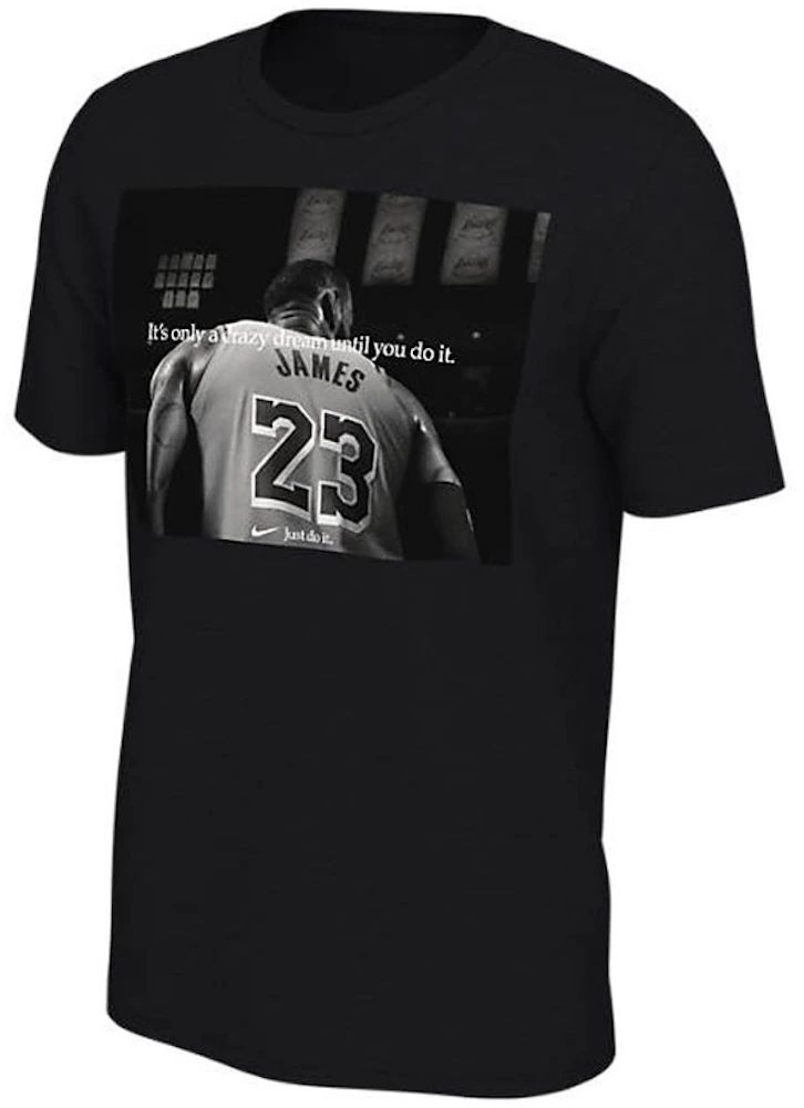 Nike NBA L.A. Lakers LeBron James Just Do It T-shirt Black Men's