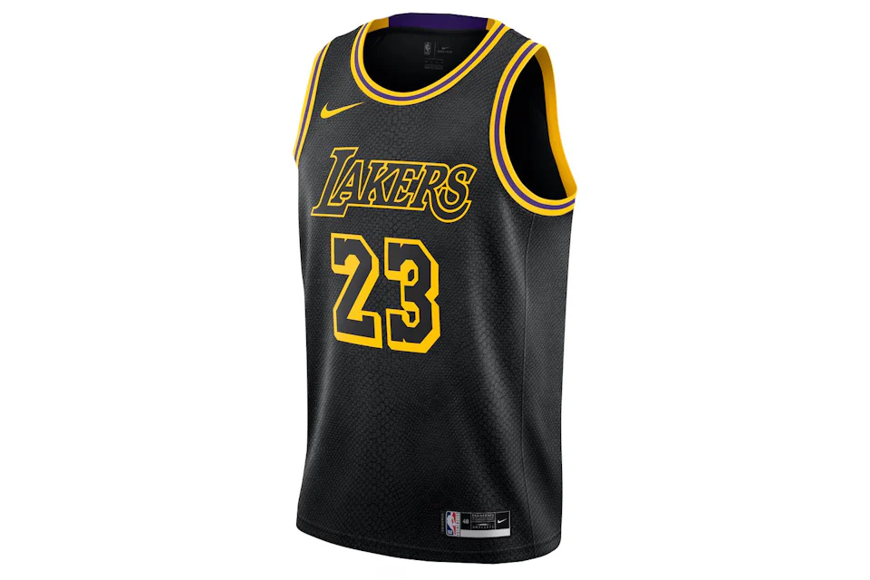 Nike NBA Lakers Lebron James Swingman Jersey Black Men's - SS23 - US