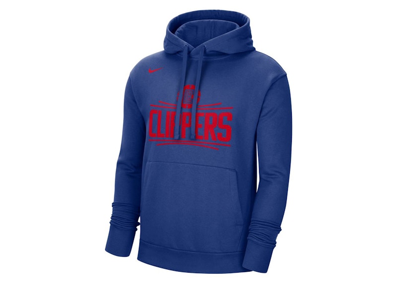 Nike NBA Los Angeles Clippers Essential Fleece Pullover Hoodie Blue Men s SS24 US