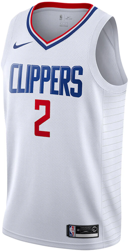 Nike NBA Los Angeles Clippers Kawhi Leonard Association Edition Jersey White/Blue/Red