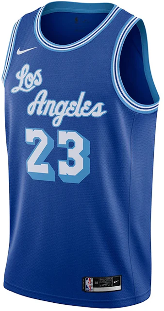 Nike NBA Angeles Lakers 2020 Lebron James Classic Edition Jersey Rush Blue ES
