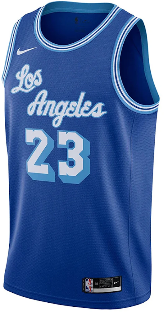 Nike NBA Los Angeles Lakers 2020 Lebron James Classic Edition Swingman  Jersey Rush Blue Men's - US