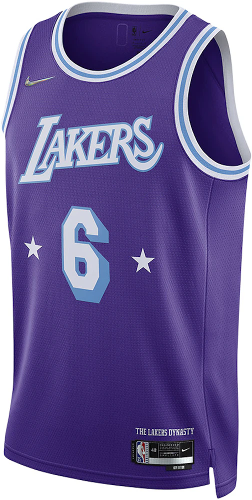 Nike LeBron James Purple Los Angeles Lakers 2021/22 Swingman Jersey