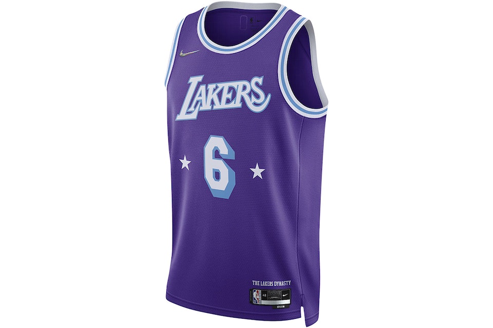 Inesperado Calígrafo Armonioso Nike NBA Los Angeles Lakers City Edition Lebron James 6 Dri-FIT Swingman  Jersey Field Purple Men's - US