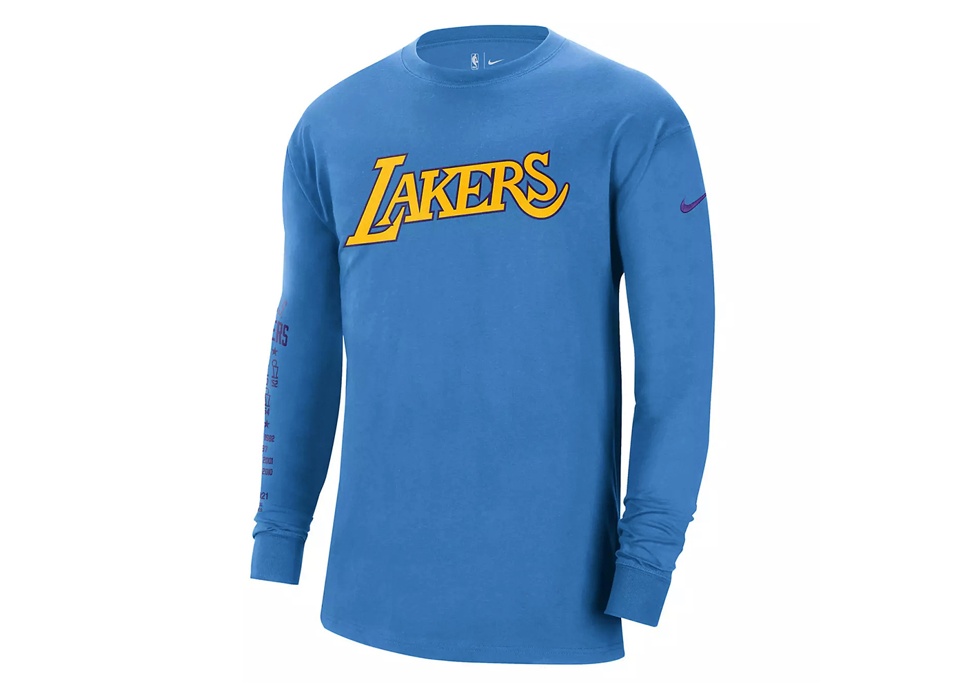 Nike NBA Los Angeles Lakers Courtside L/S T-shirt Blue メンズ - SS24 - JP