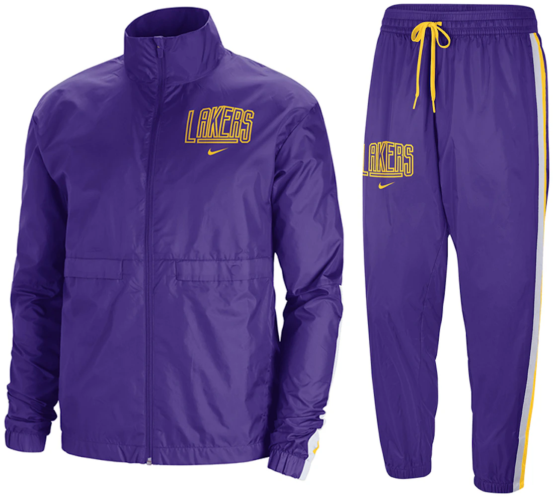 Nike NBA Los Angeles Lakers Courtside Tracksuit Purple/Amarillo/White ...