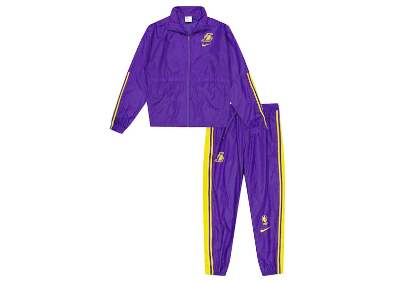 Purple and yellow tracksuit on sale