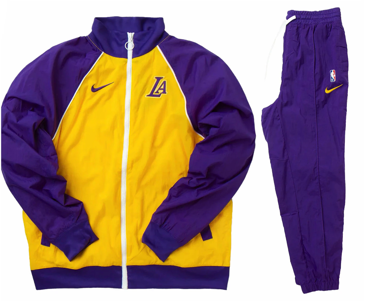 Nike NBA Los Angeles Lakers Courtside Tracksuit Purple Men's - US
