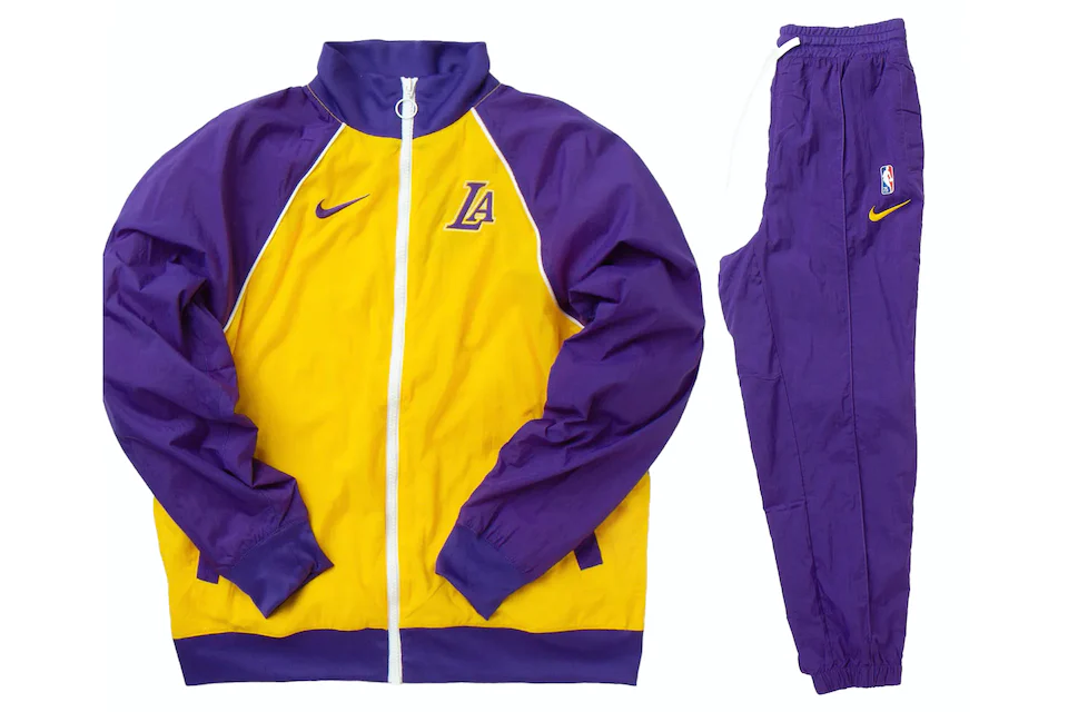 Nike NBA Los Angeles Lakers Courtside Tracksuit Purple Men's - GB