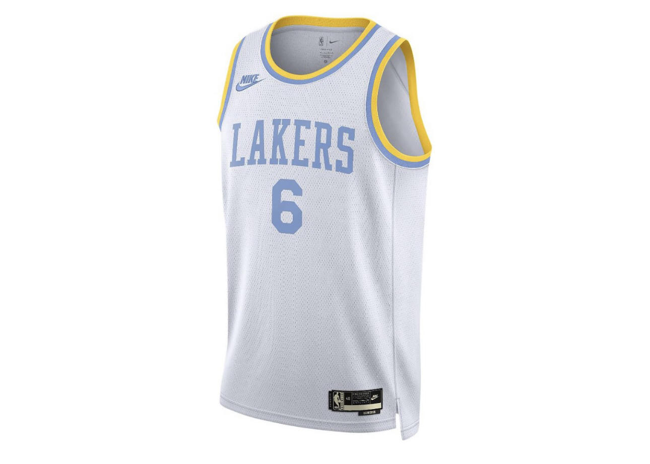 los angeles lakers jerseys over time