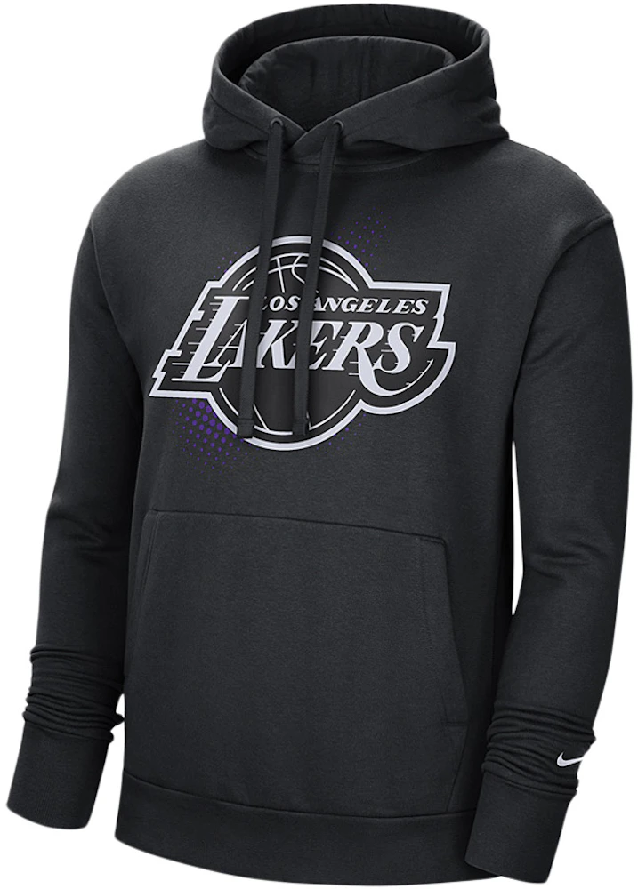 Nike, Shirts, Nike Nba La Lakers Basketball Black Hoodie Mens Xxl